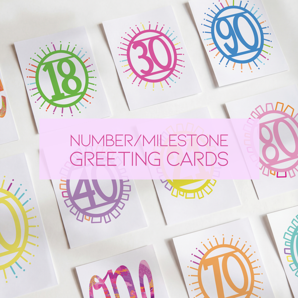 Number / Milestone Cards