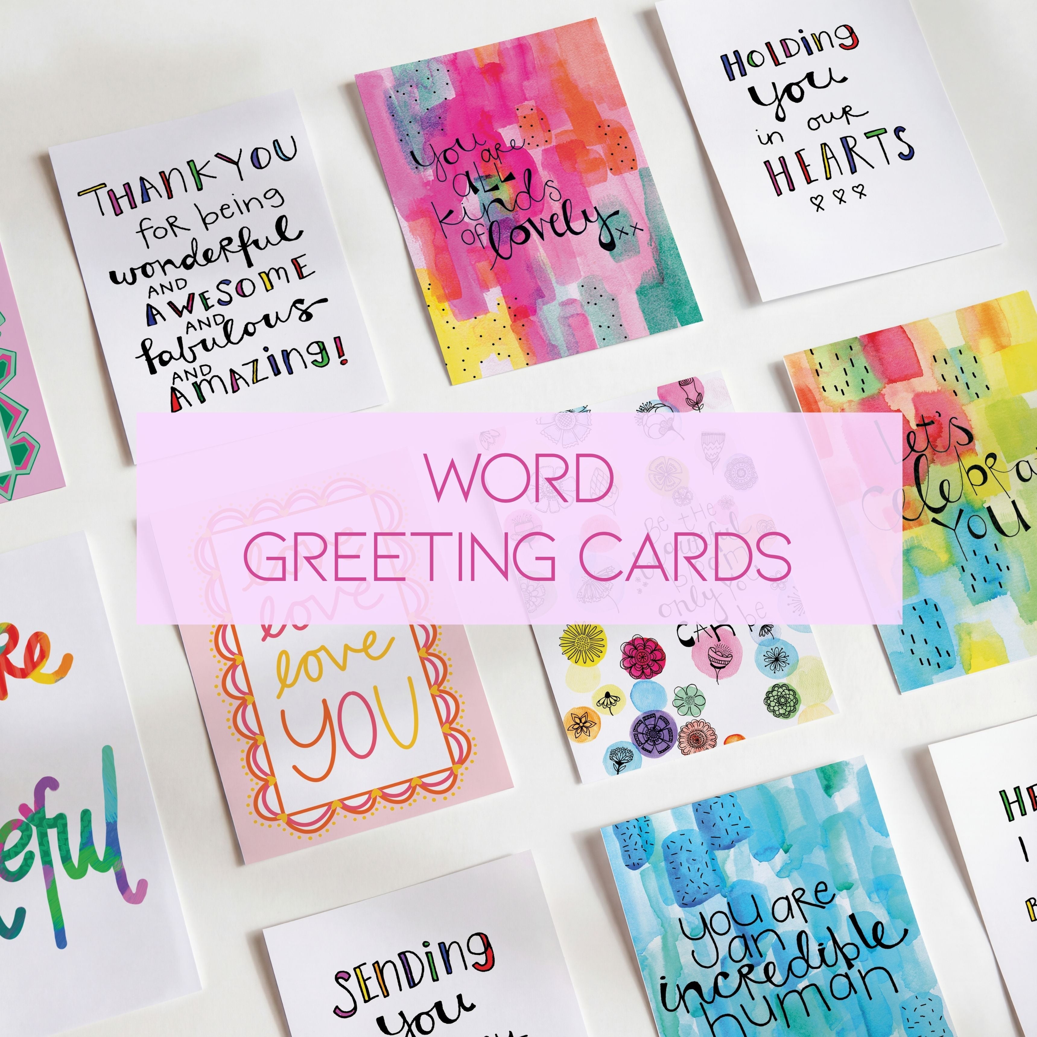 WS | WORD GREETING CARDS