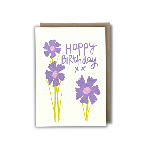 'Happy Birthday - Lilac Flowers!' CARD — KIM MIATKE ART | Calla Collective
