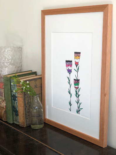 Imagine Flower Cups - Floral Watercolour Art PRINT — Kim Miatke Art | Calla Collective