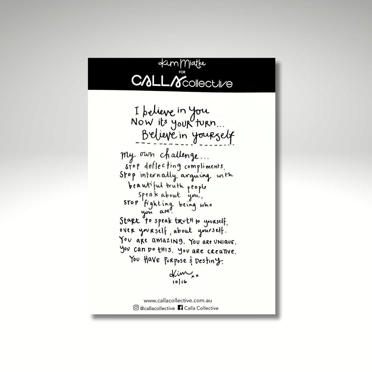 I Believe In You — PRINT | Calla Collective