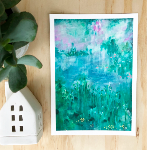 Hidden Joys - Butter Bloom - Acrylic Art PRINT — Kim Miatke Art | Calla Collective