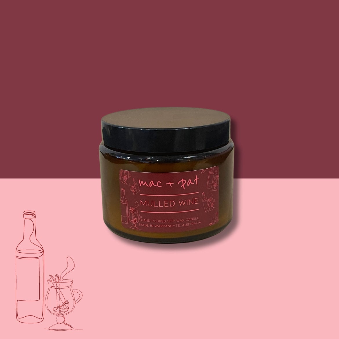 Mulled Wine Candle - Winter Series Candle — MAC + PAT | Calla Collective