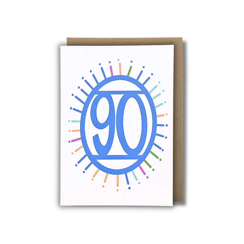 '90' Birthday Card — KIM MIATKE ART | Calla Collective