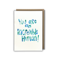 'Incredible Human!' CARD — KIM MIATKE ART | Calla Collective