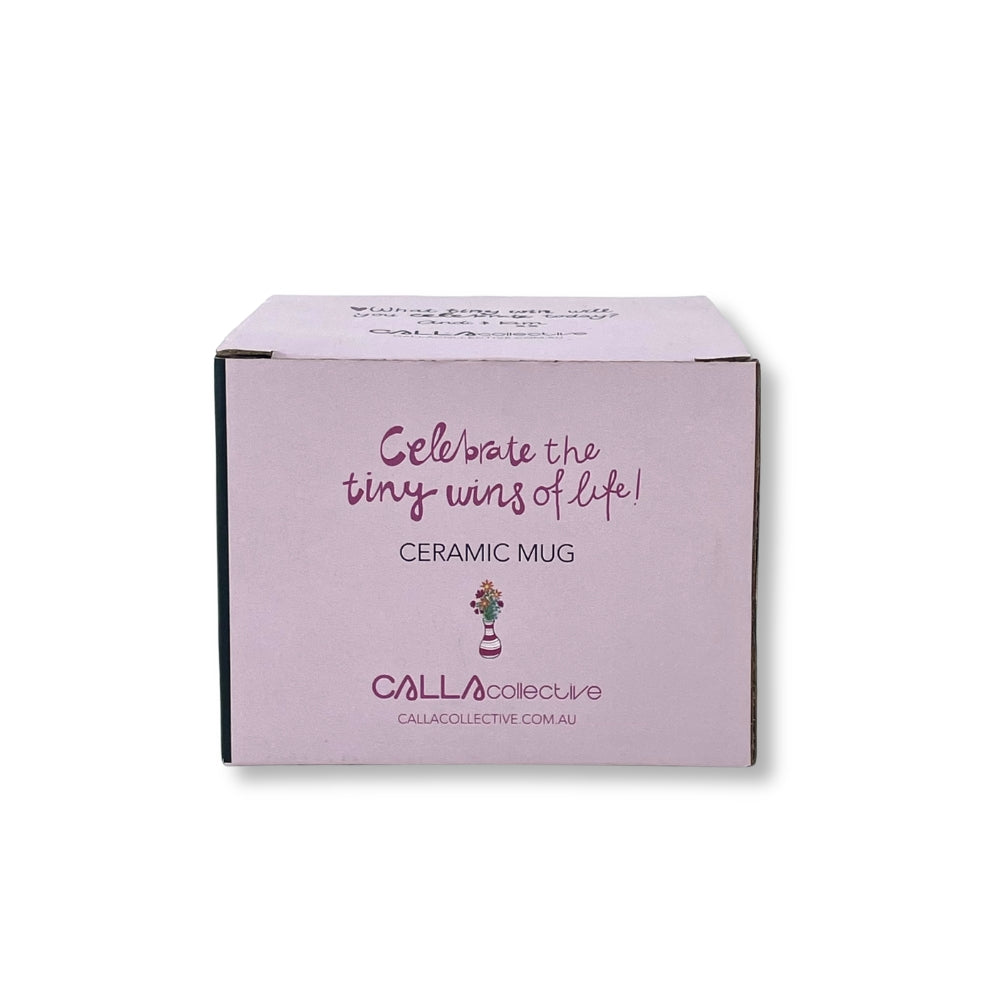 WS Ceramic Mug - 350ml - 'Celebrate the Tiny Wins of Life'