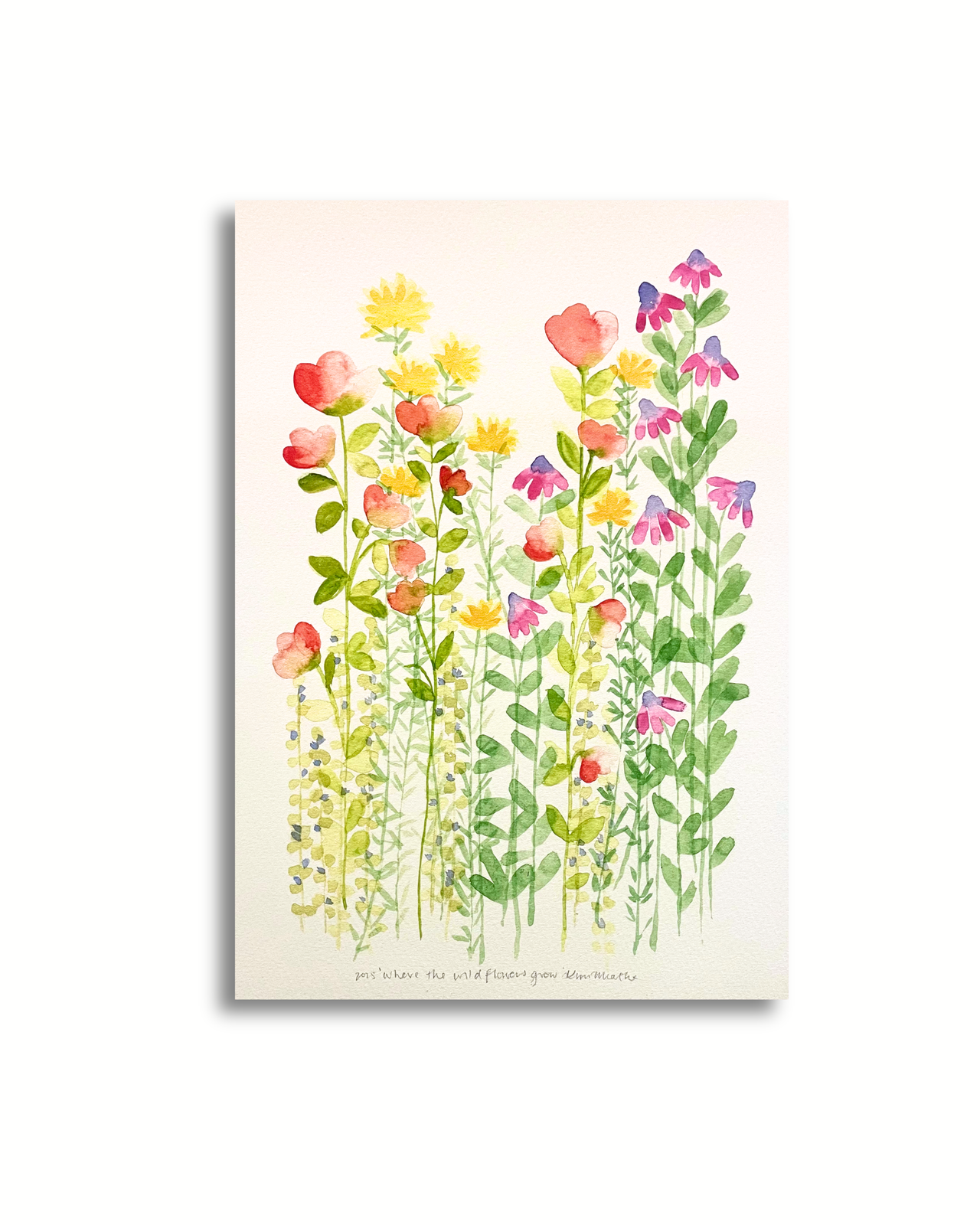 'Where the Wildflowers Grow' - Watercolour Flower ART PRINT — Kim Miatke Art | Calla Collective