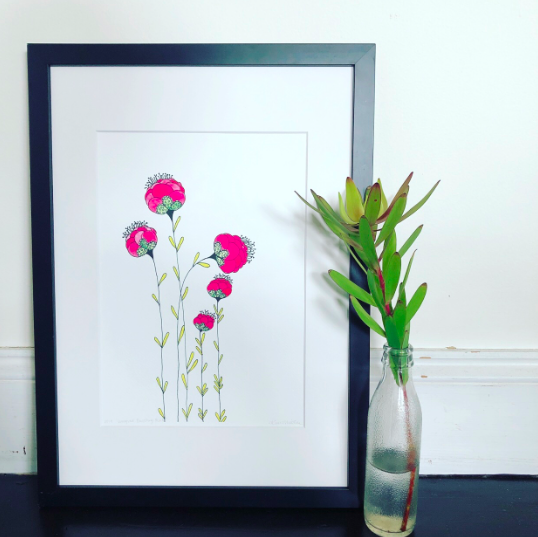 Bursting Pink — Kim Miatke Art | Calla Collective