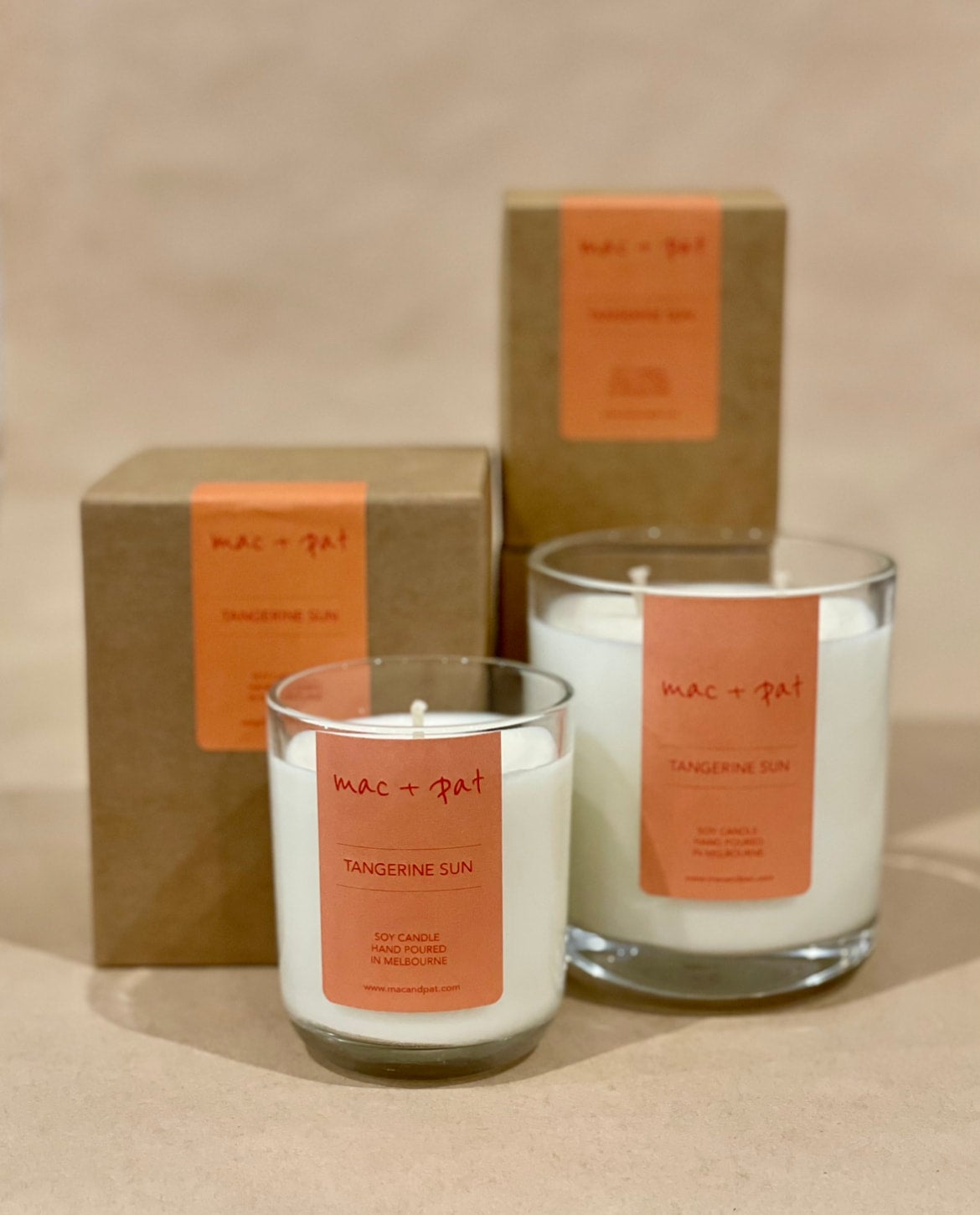 Tangerine Sun Candle — MAC + PAT | Calla Collective