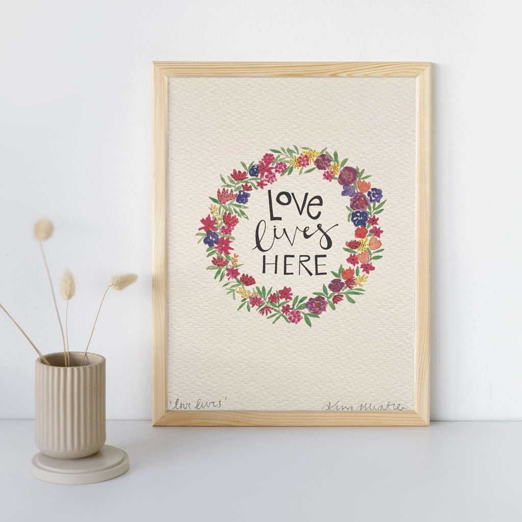Love Lives Here (Floral) — PRINT | Calla Collective