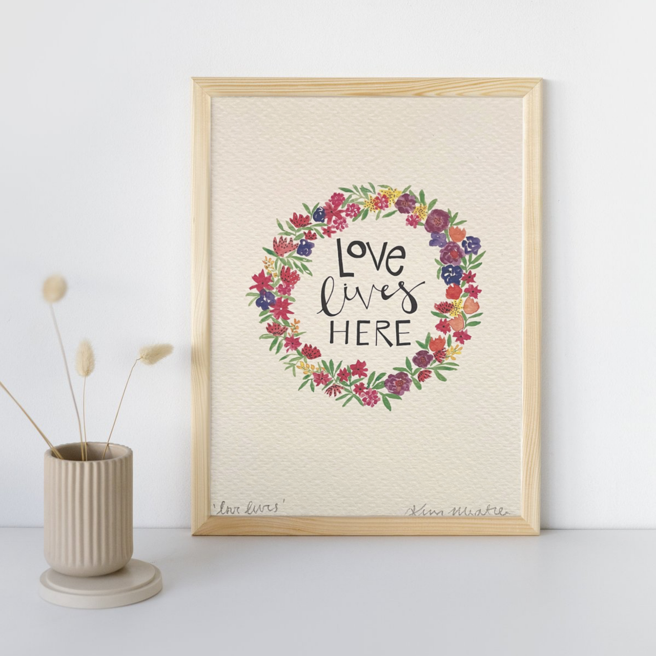 Love Lives Here (Floral) — PRINT | Calla Collective