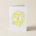 fifty ‘50’ - Number/Milestone Greeting Card