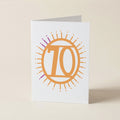 seventy ‘70’ - Number/Milestone Greeting Card