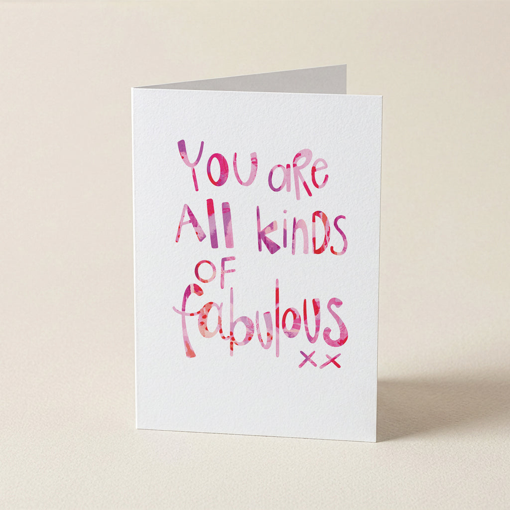 All Kinds Of Fabulous - WCO - Word Greeting Card