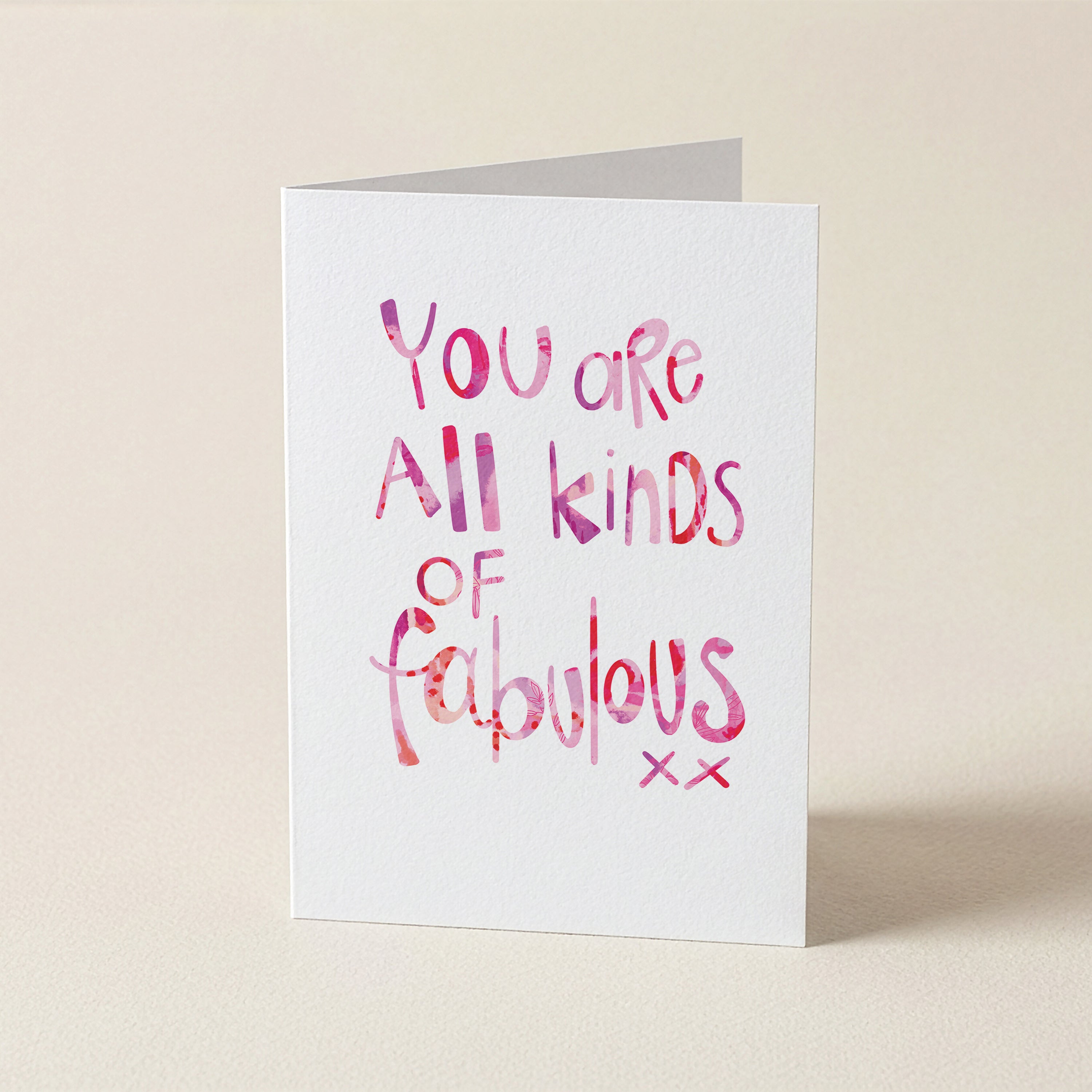 All Kinds Of Fabulous - WCO - Word Greeting Card