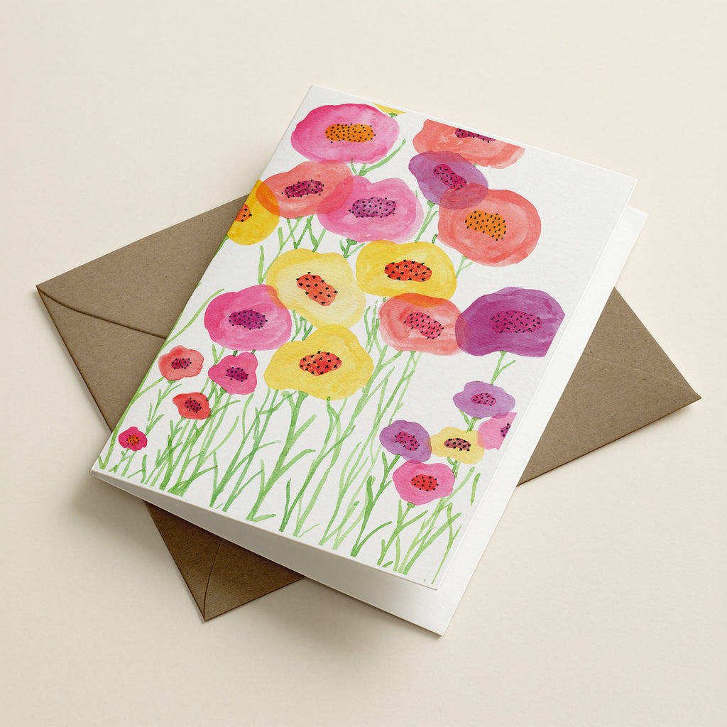 Poppies - Beautiful Interruptions - Botanical Greeting Card