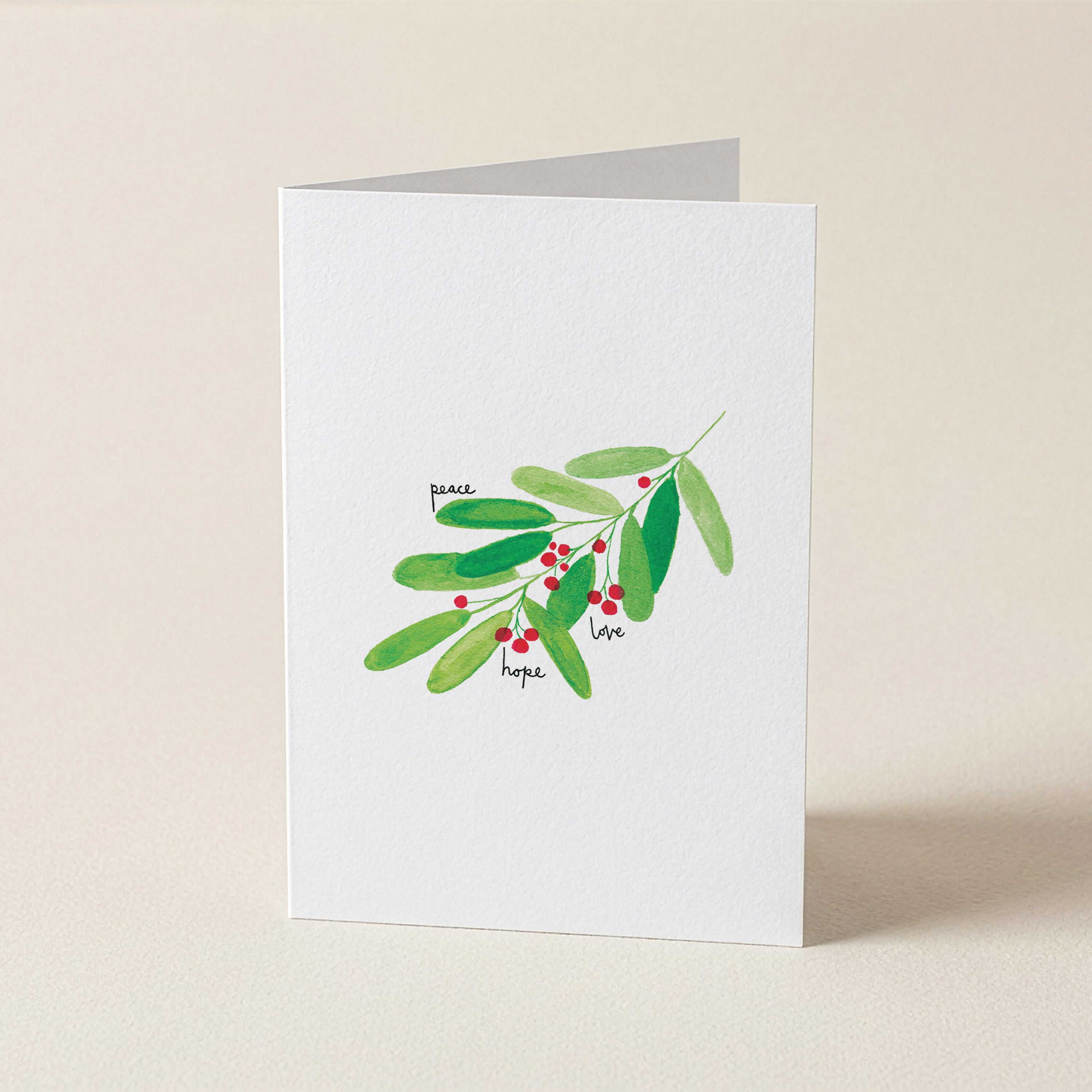 WS Berry Branch Peace Hope Love - CH - Christmas Cards
