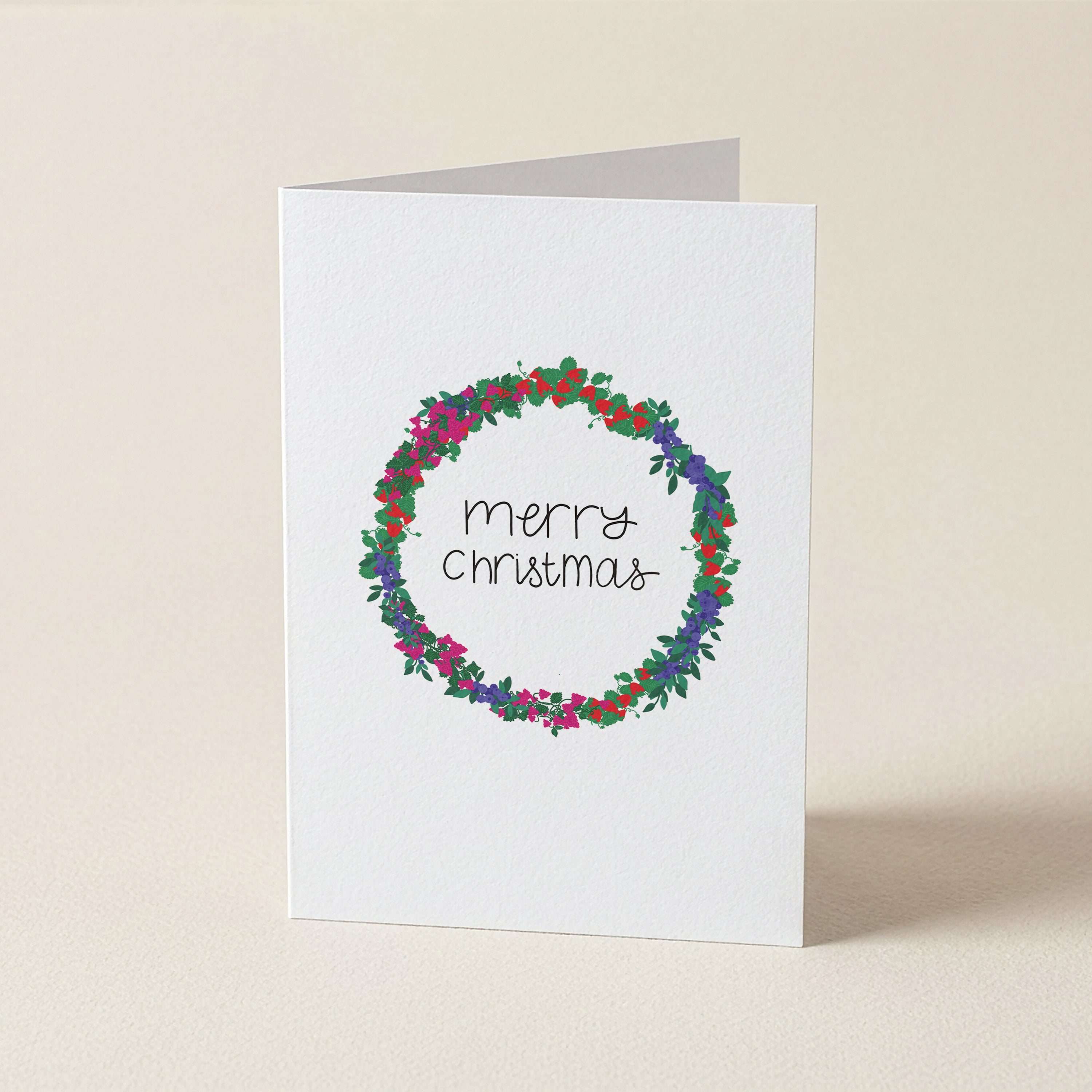 Berry Wreath Merry Christmas - CH - Christmas