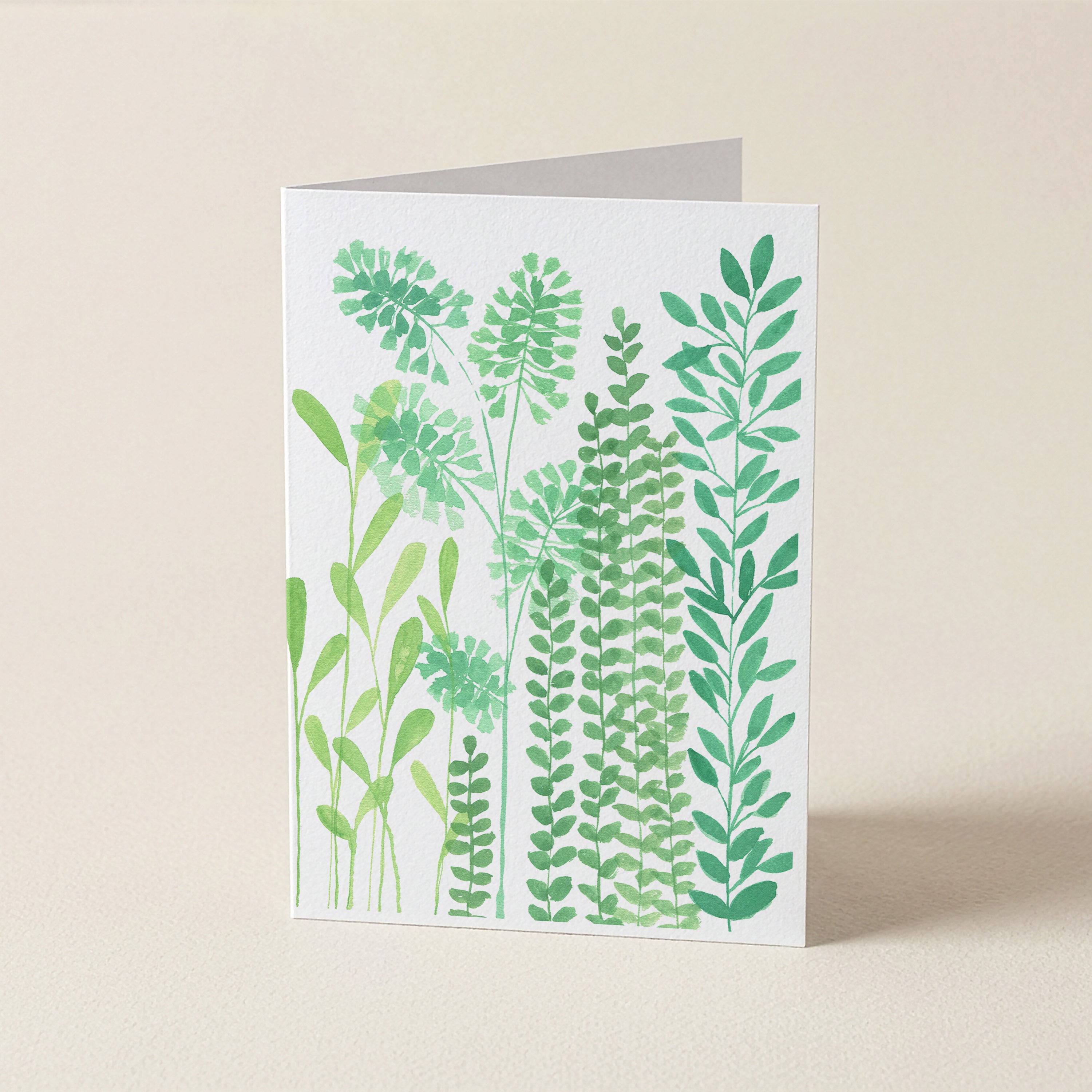 WS Green Botanical Dream - Botanical Greeting Card
