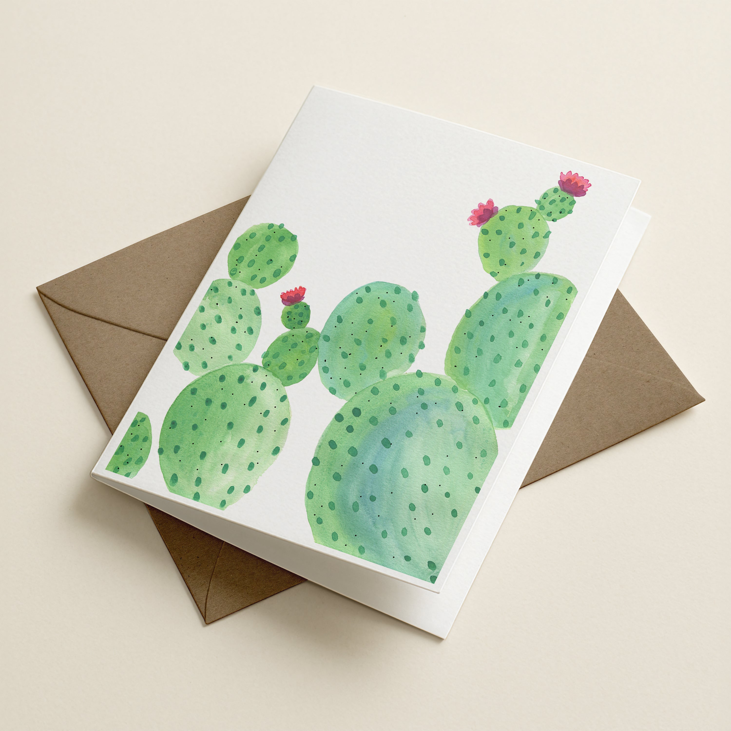 WS Cactus Bloom - Botanical Greeting Card