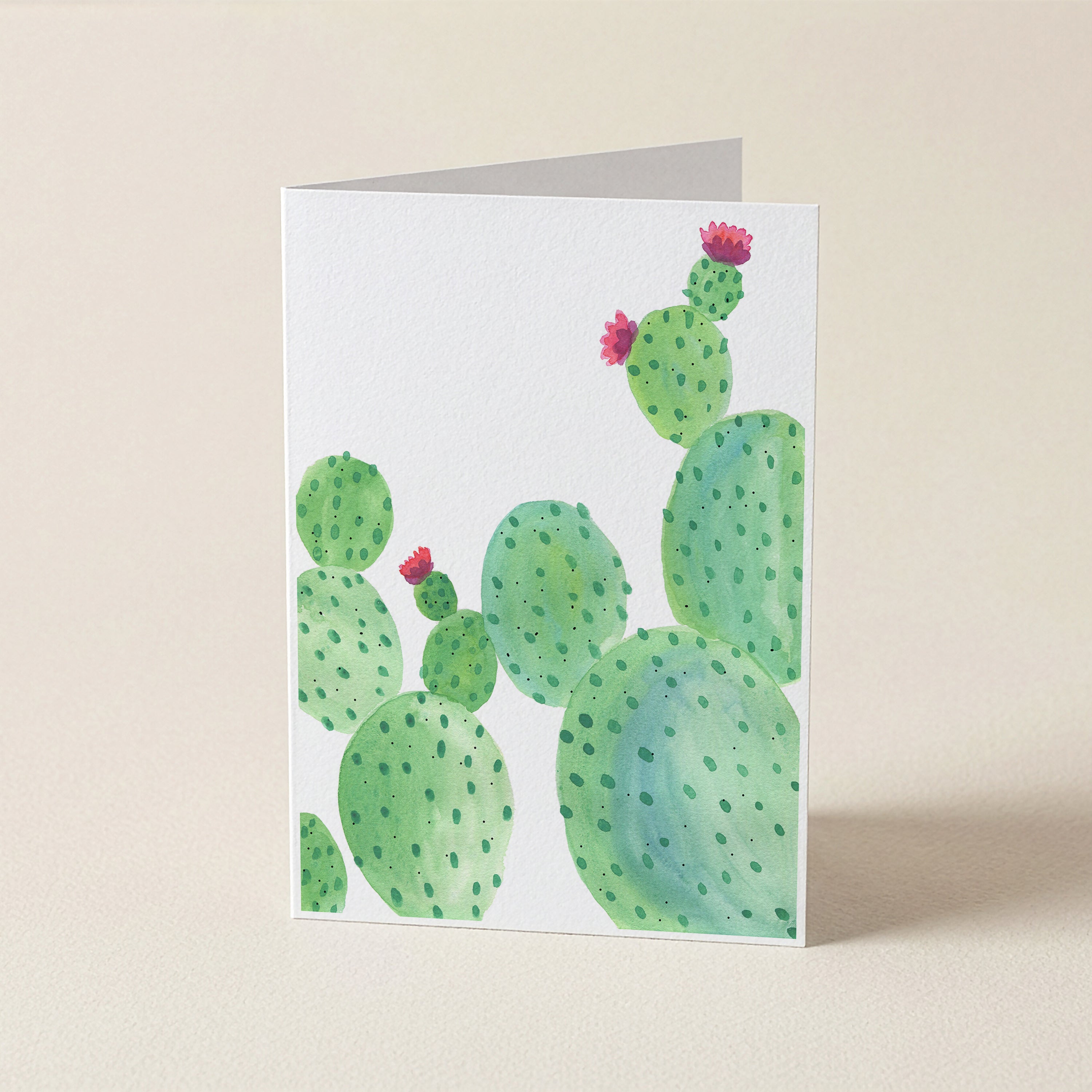 WS Cactus Bloom - Botanical Greeting Card