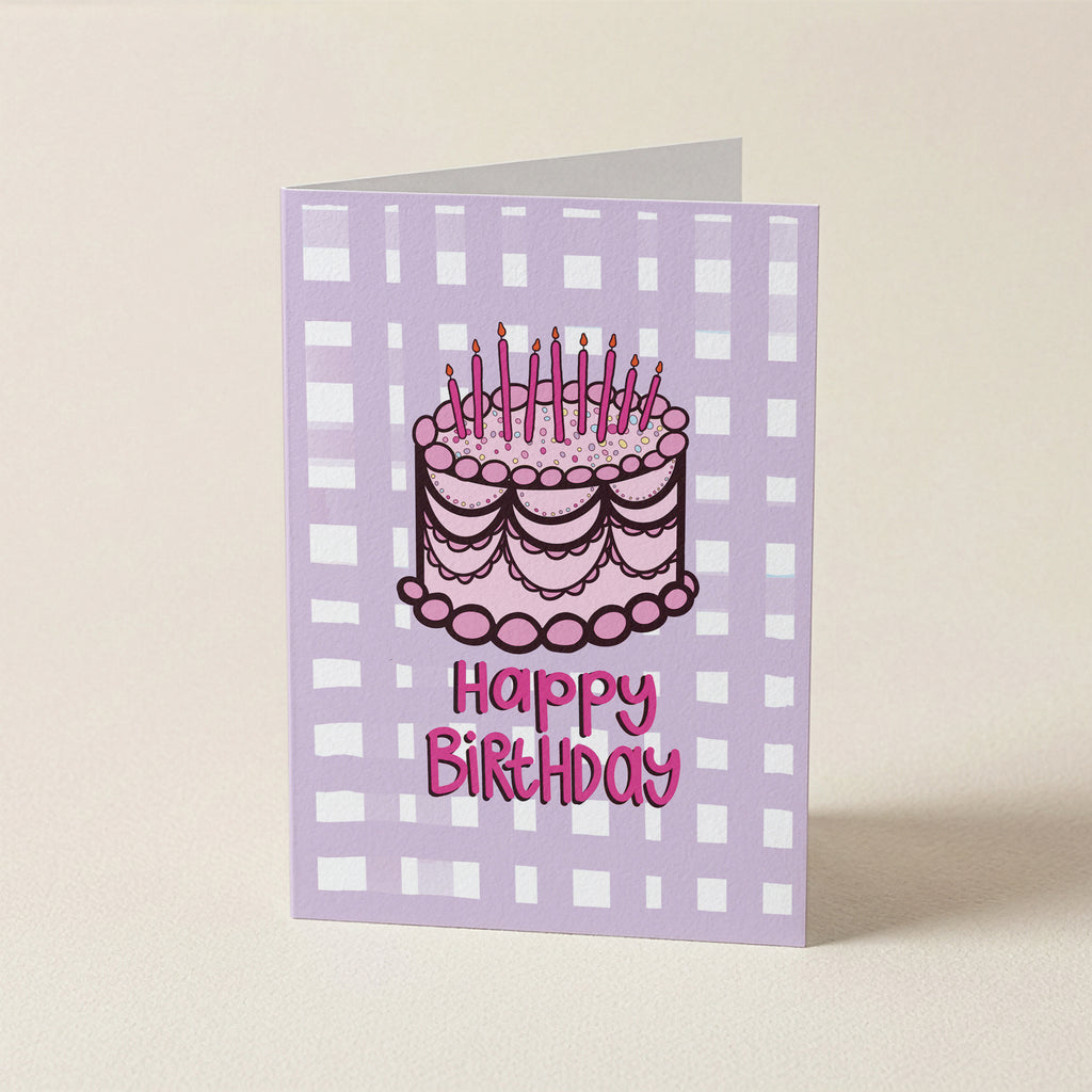 Cake Happy Birthday - CHK - Word Greeting Card