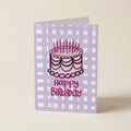 Cake Happy Birthday - CHK - Word Greeting Card