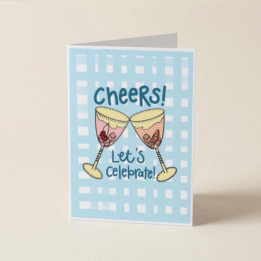 Cheers, Let's Celebrate - CHK - Word Greeting Card