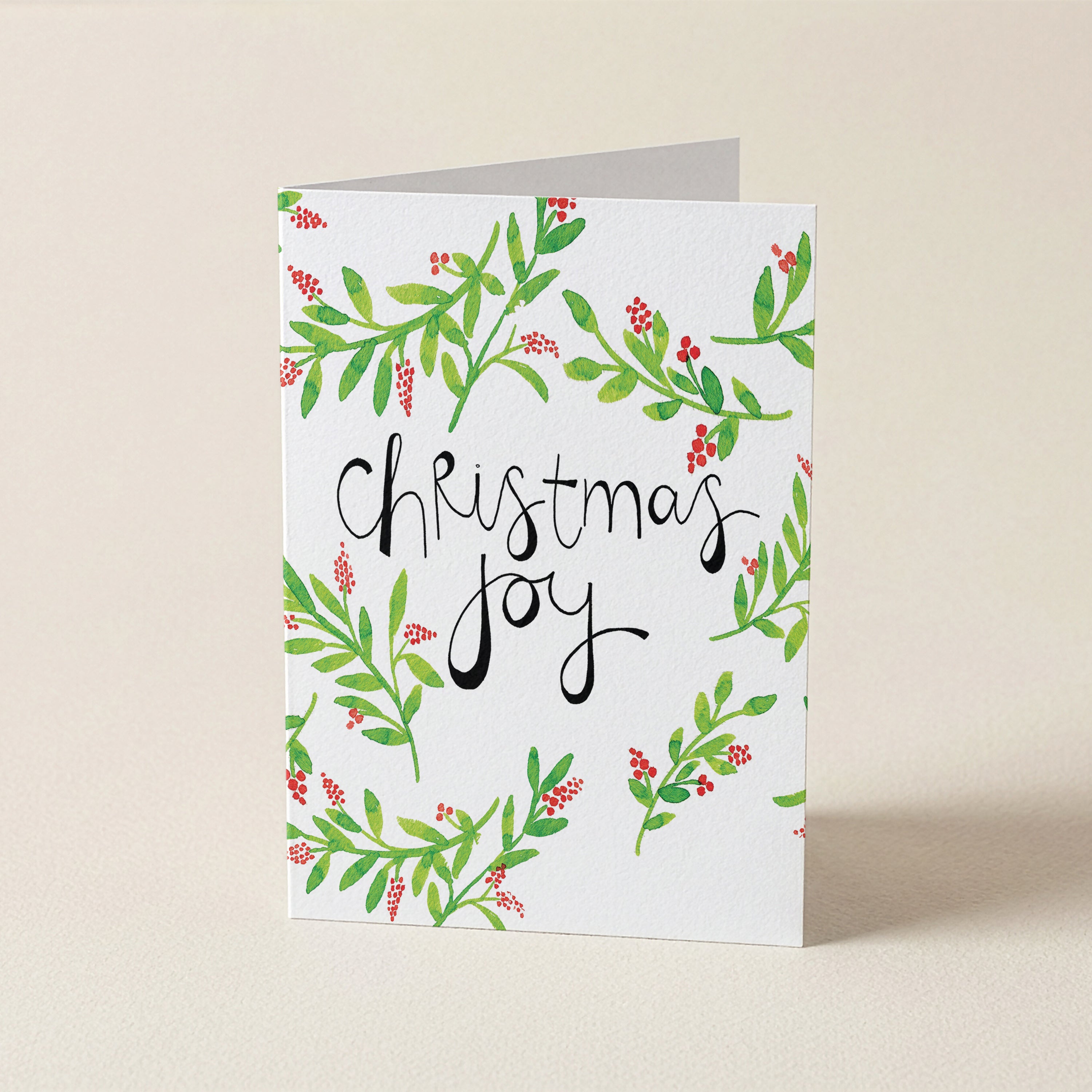 Christmas Joy Branch Berries - CH - Christmas Cards