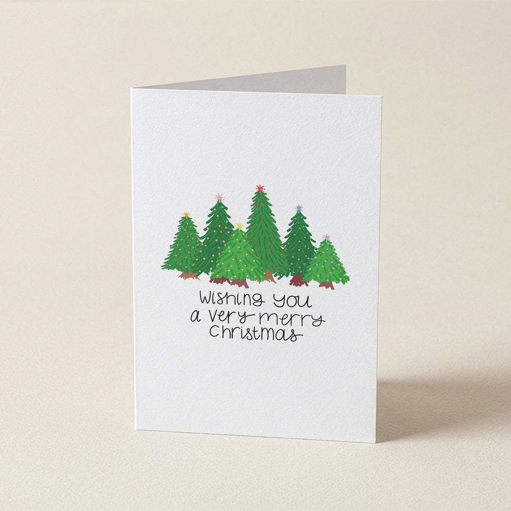 Christmas Pines Wishing You - CH - Christmas Cards