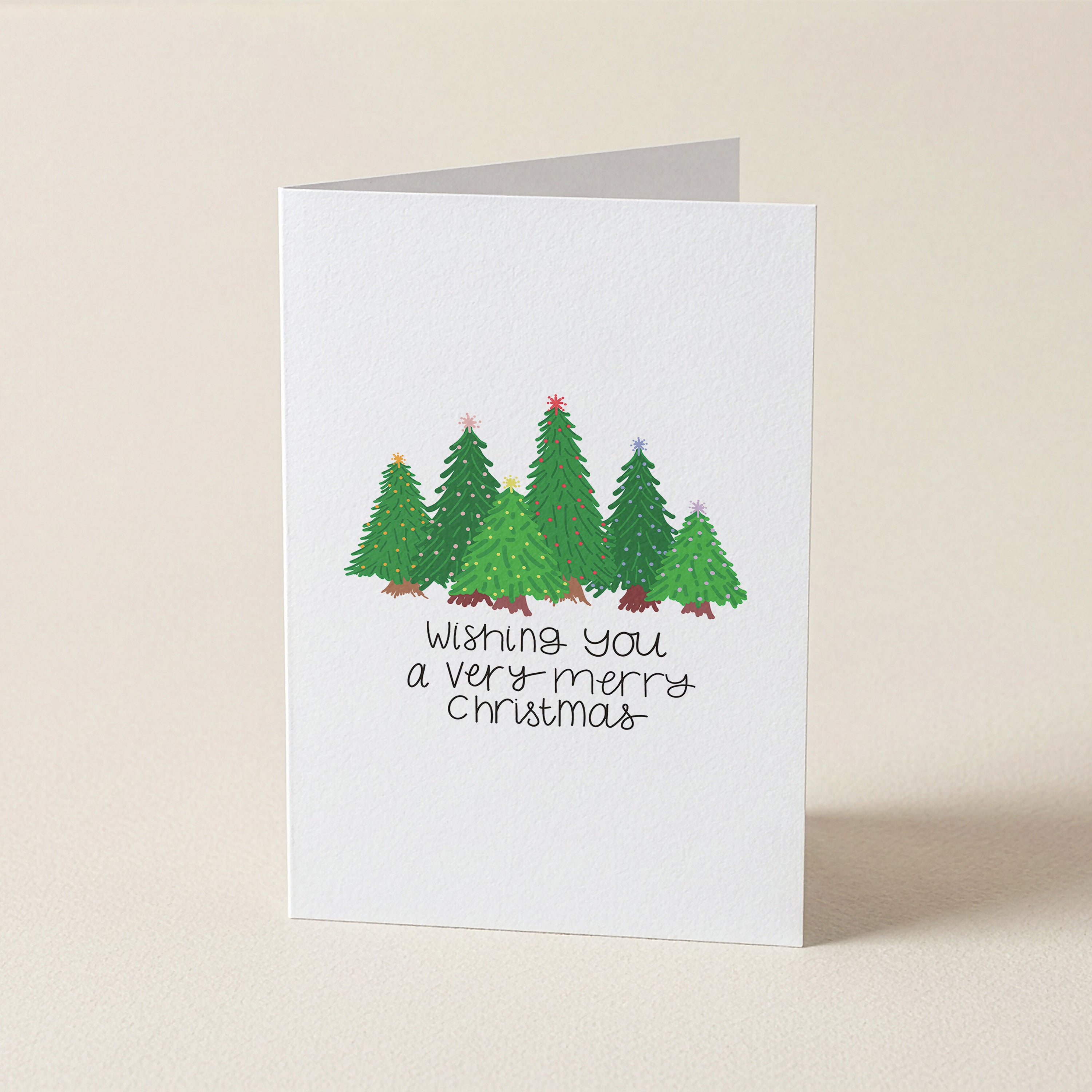 Christmas Pines Wishing You - CH - Christmas Cards