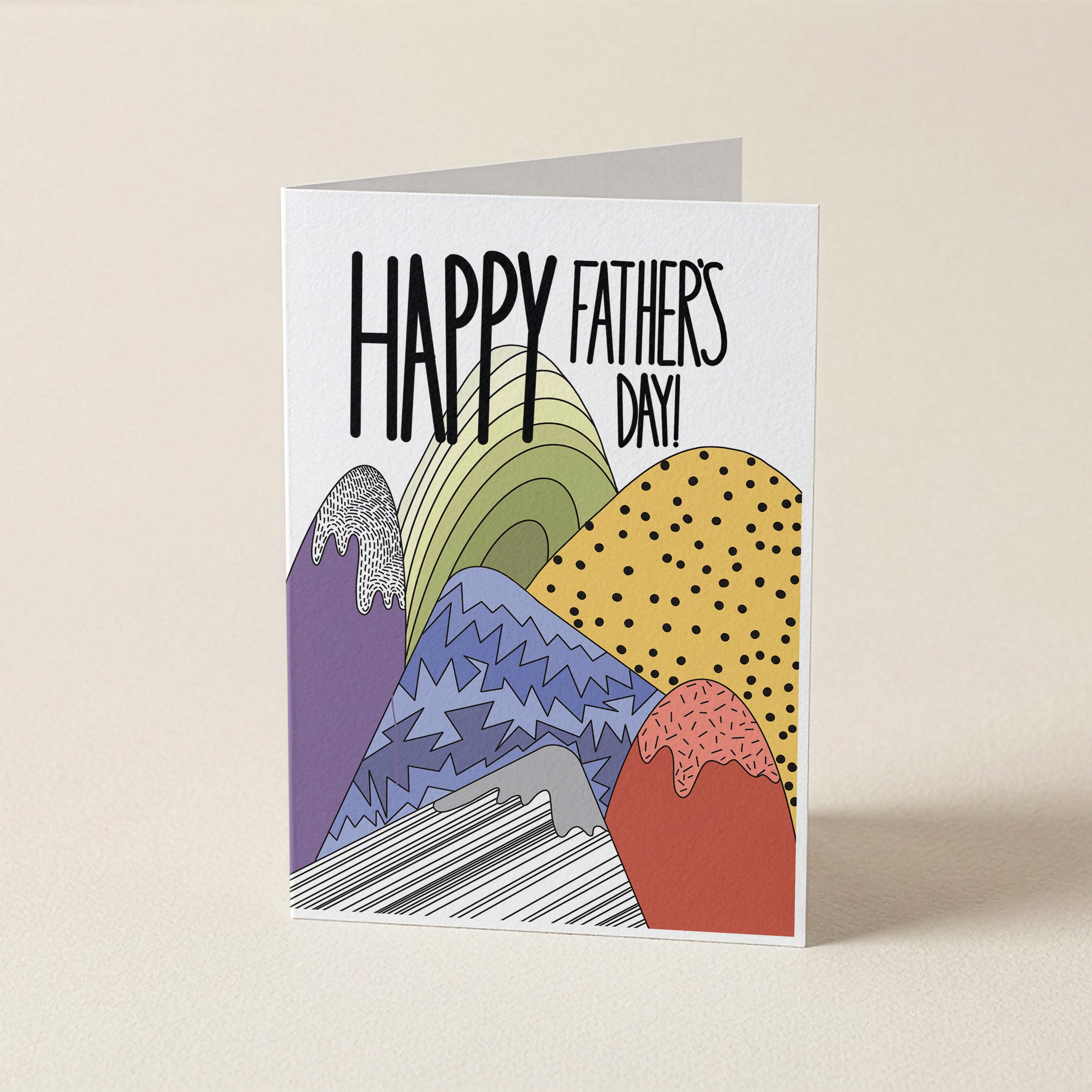 WS Happy Father's Day Mountains - FD - Father's day Cards