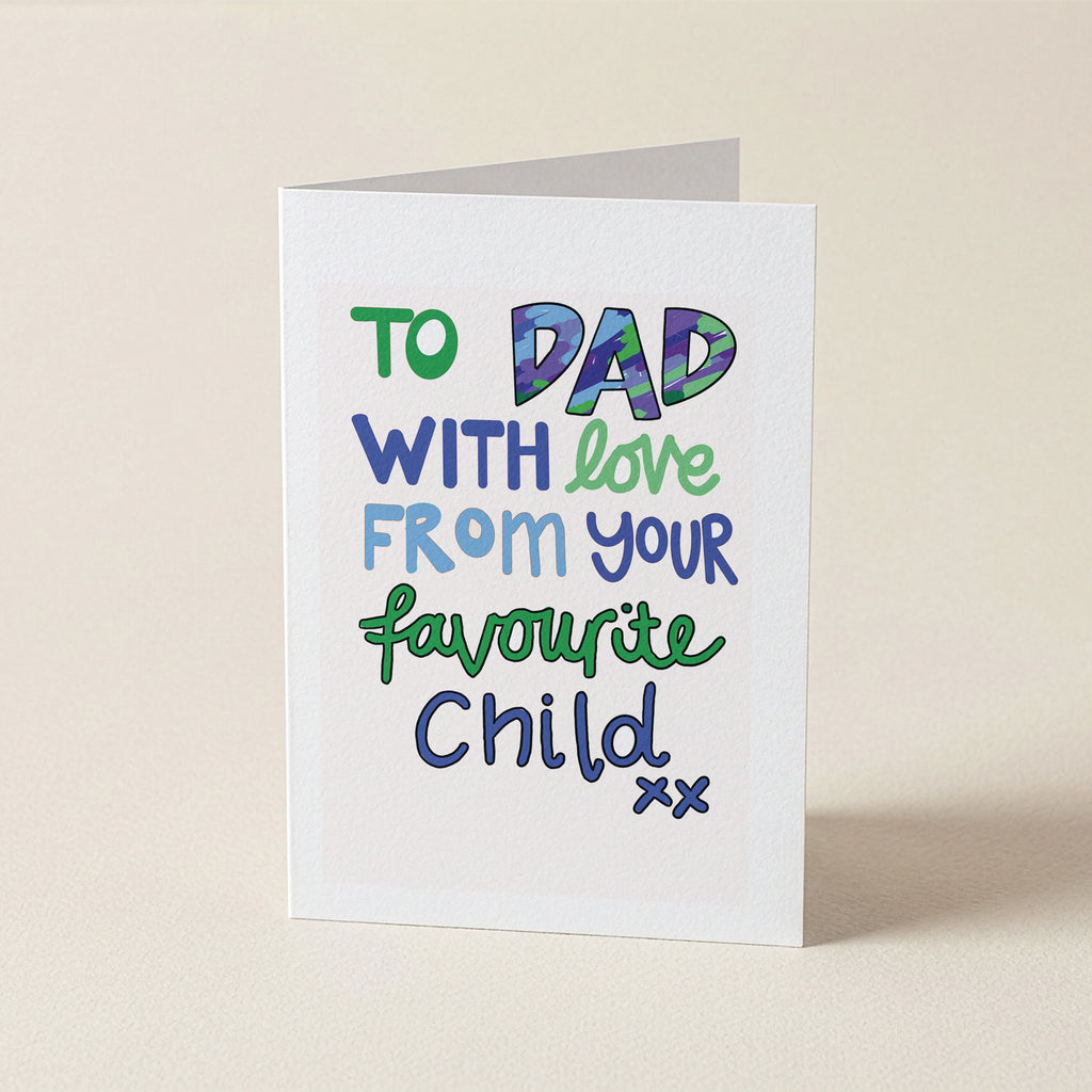 WS Dad from your favourite child - FD - Father's Day Cards