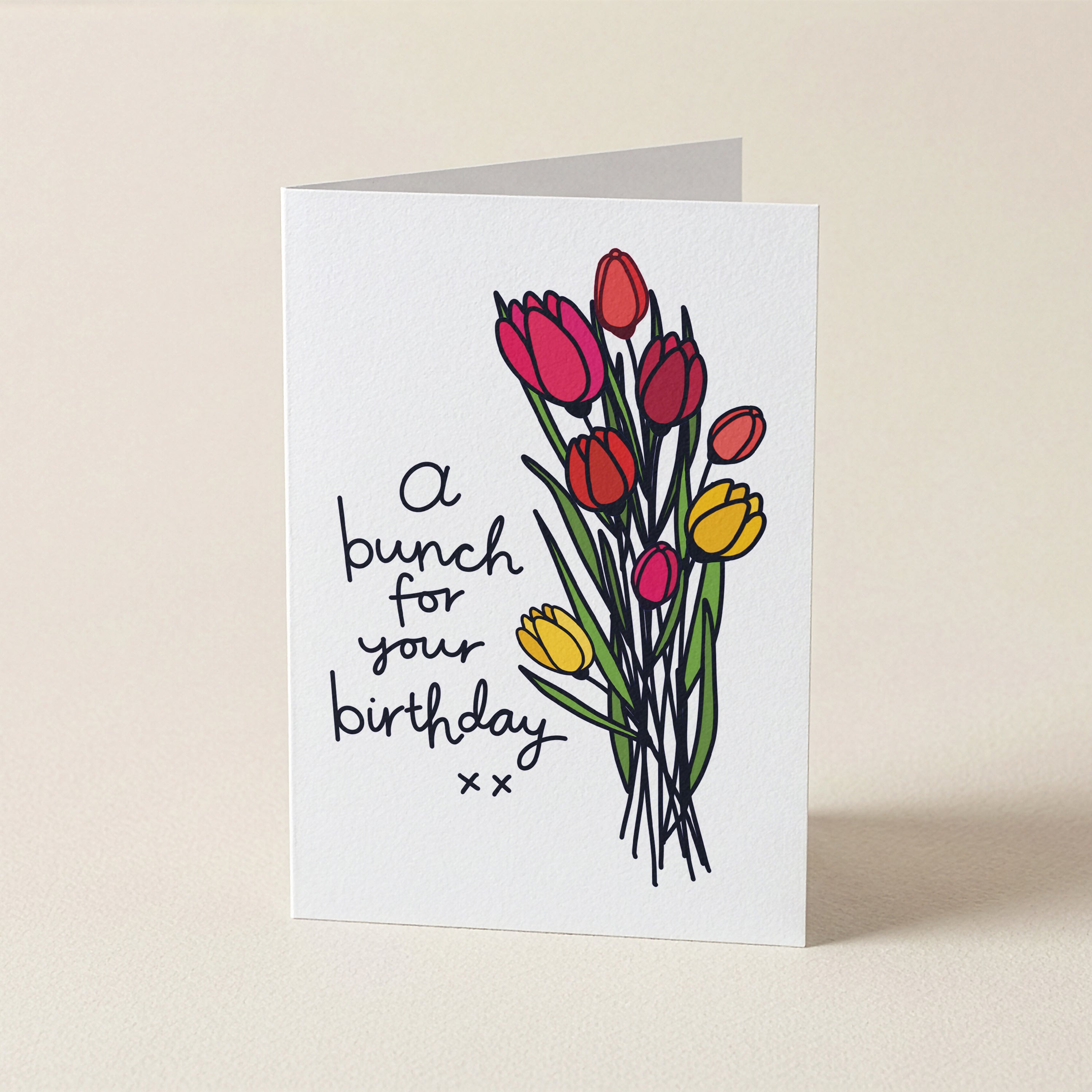 WS A Bunch For Your Birthday - FL - Word Greeting Card