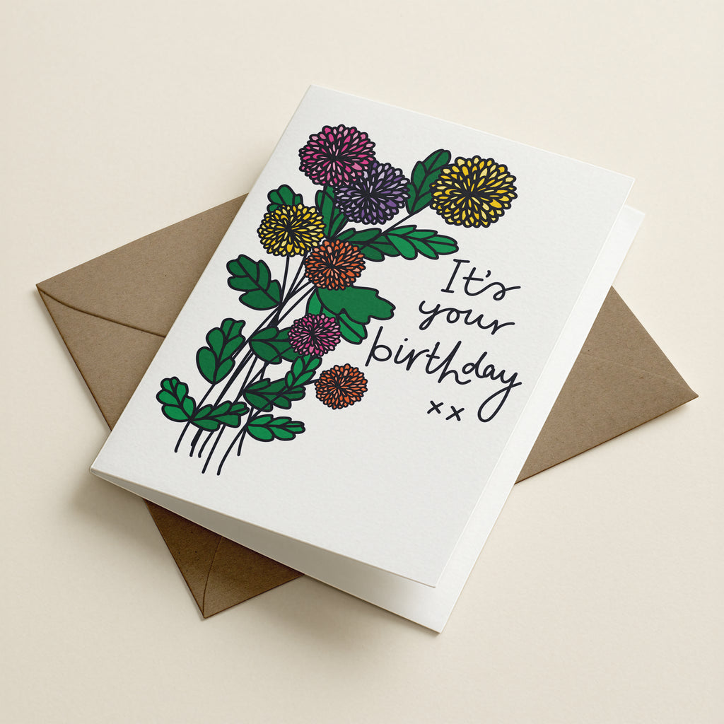 WS It's Your Birthday - FL - Word Greeting Card