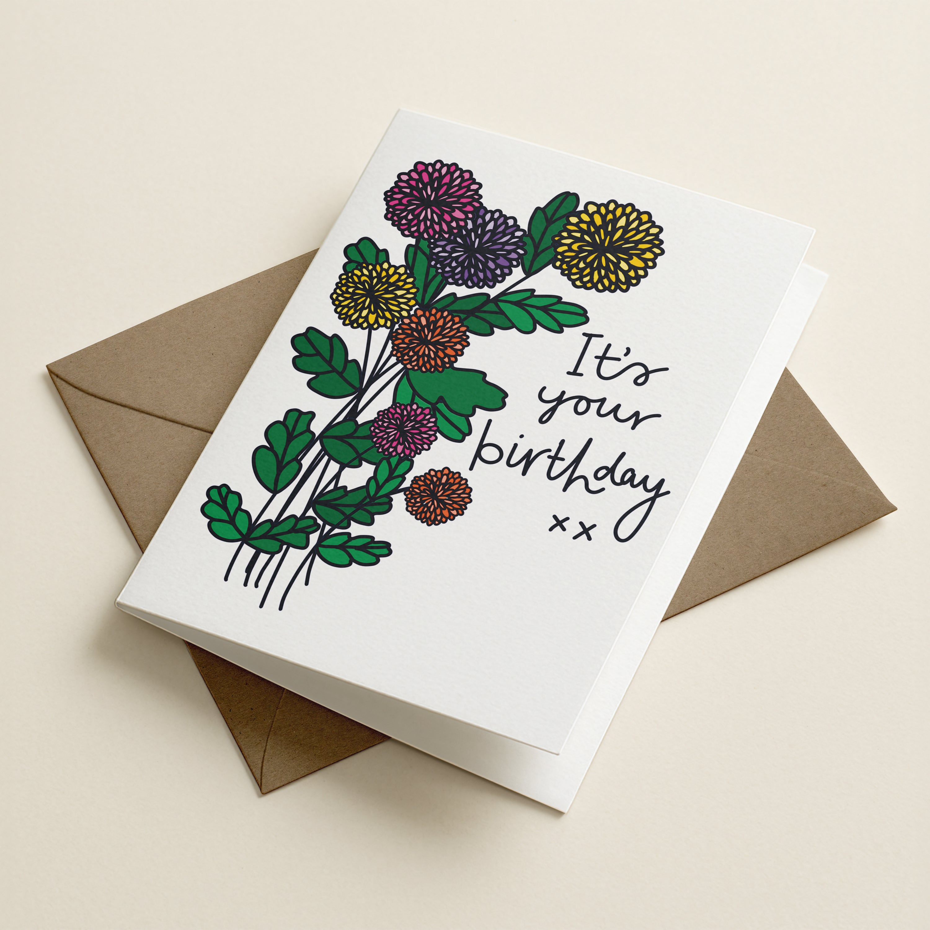 WS It's Your Birthday - FL - Word Greeting Card