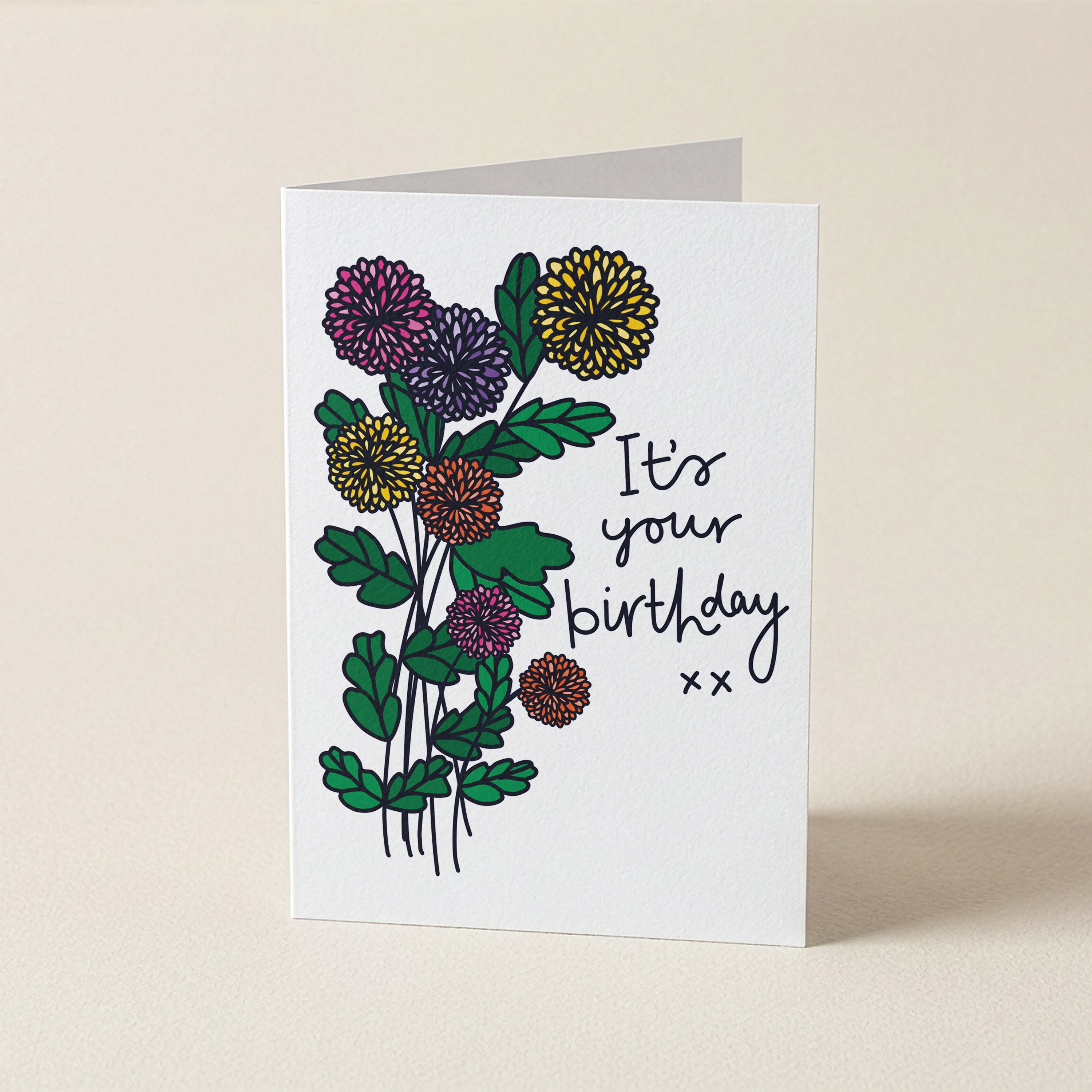 WS It's Your Birthday - FL - Word Greeting Card
