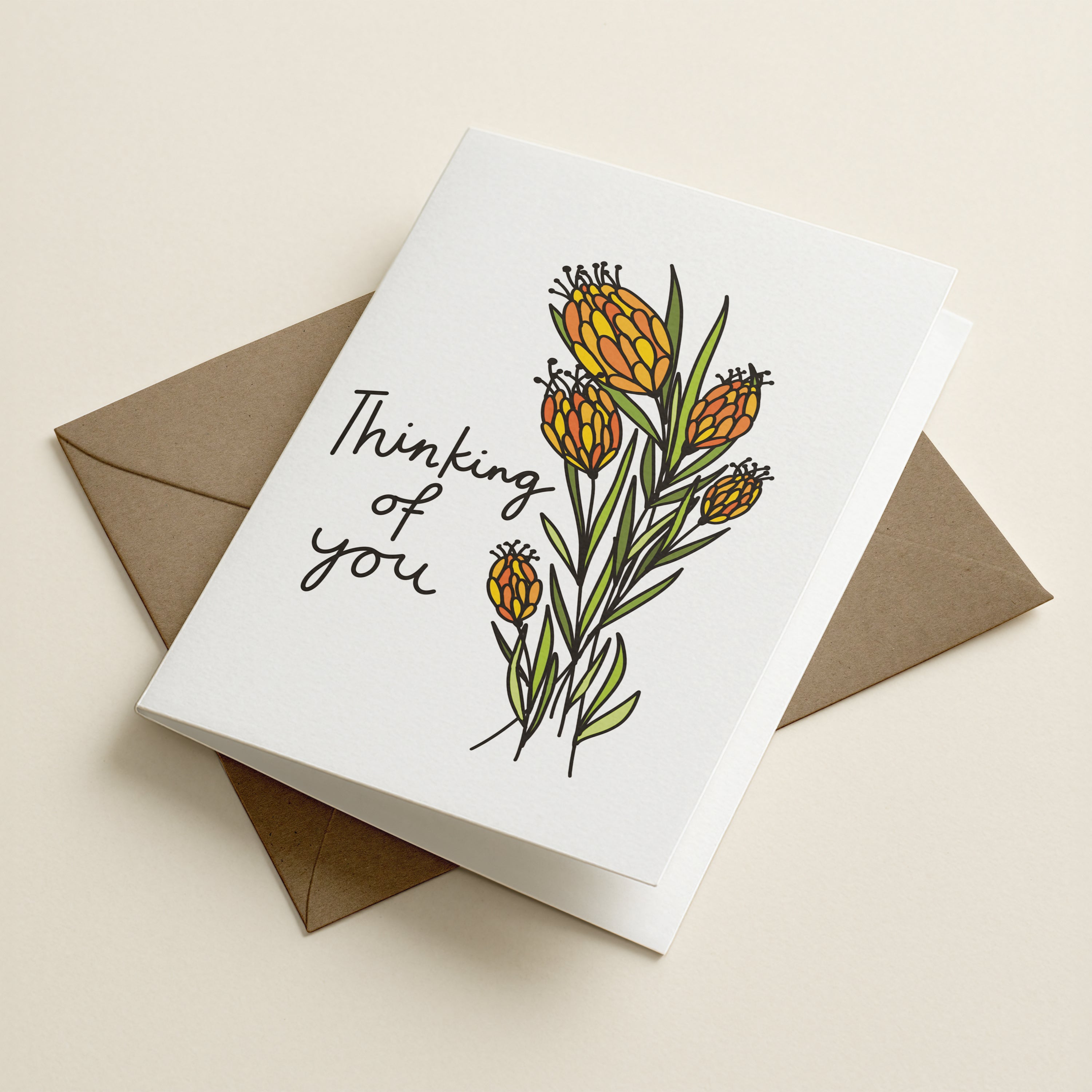 WS Thinking Of You - FL - Word Greeting Card