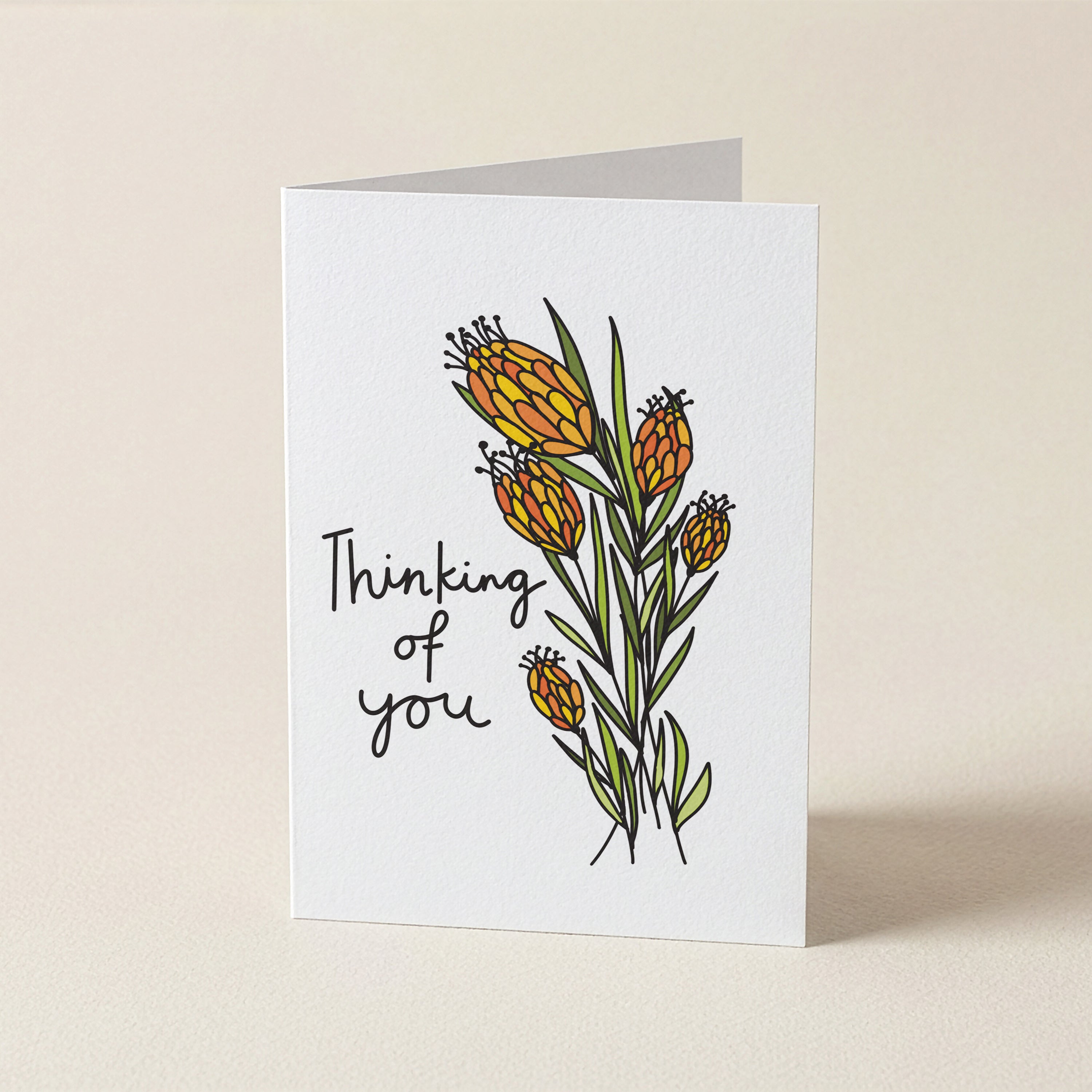 WS Thinking Of You - FL - Word Greeting Card
