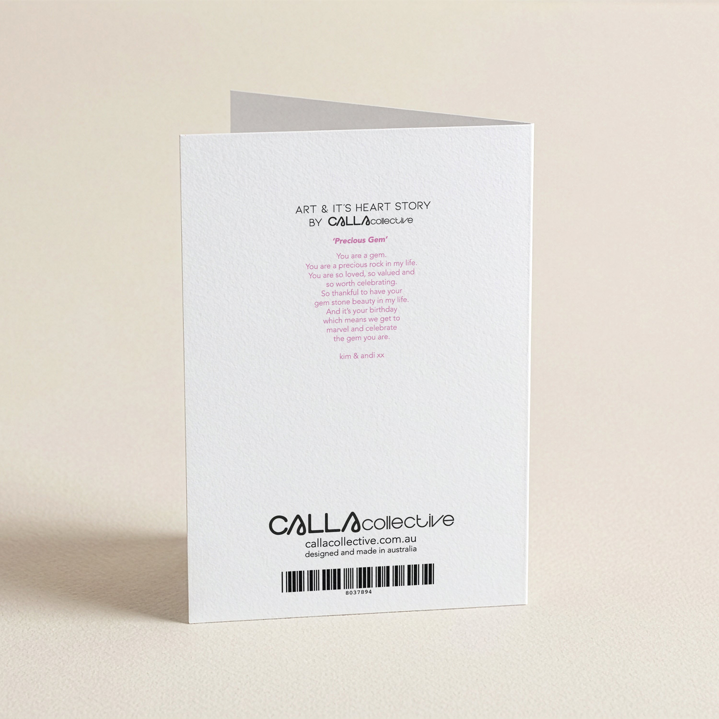 WS Happy B'Day Gem Of A Human - FR - Word Greeting Card