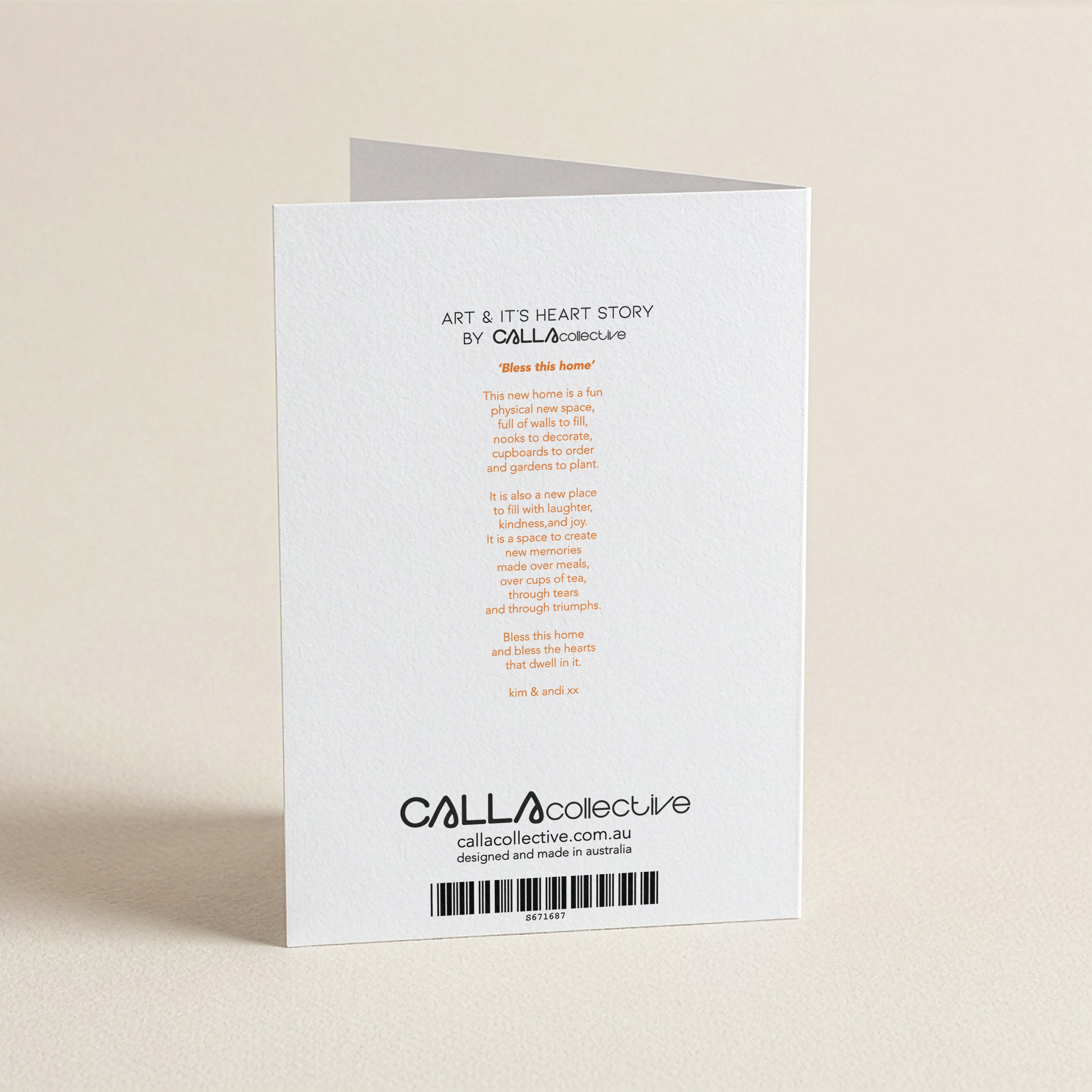 WS Happy New Home Yel - FR - Word Greeting Card