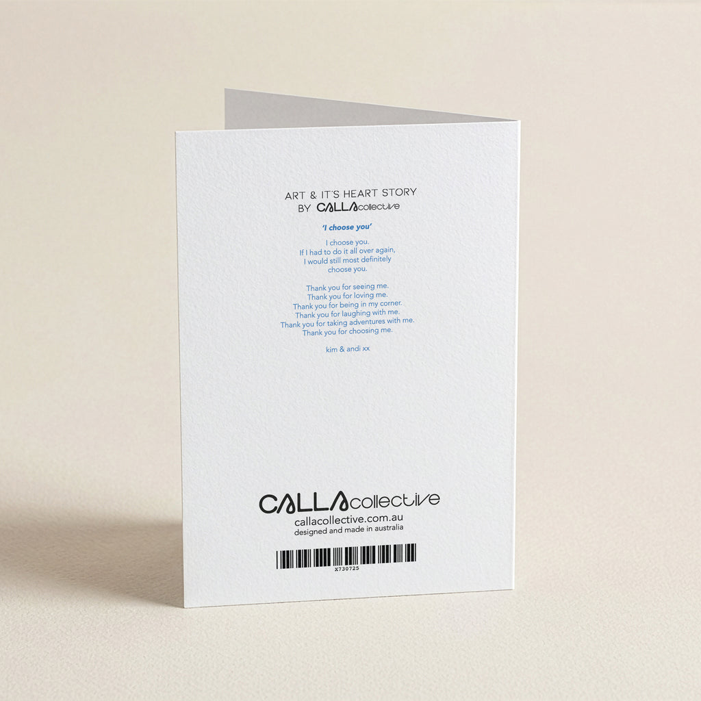 WS I Would Choose You Anniversary - BL - Word Greeting Card