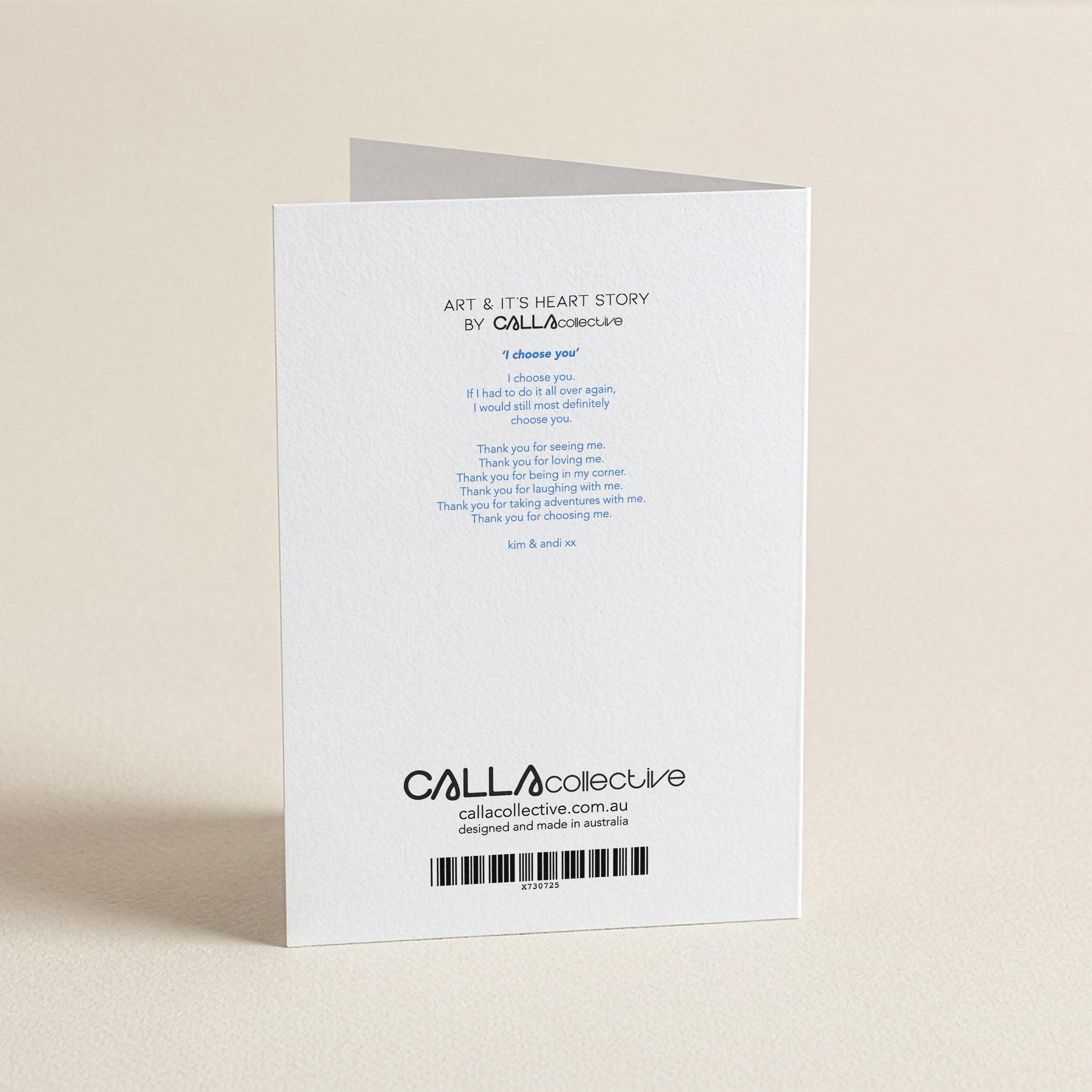 WS I Would Choose You Anniversary - BL - Word Greeting Card