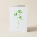 WS Green Bloom Trio - Botanical Greeting Card