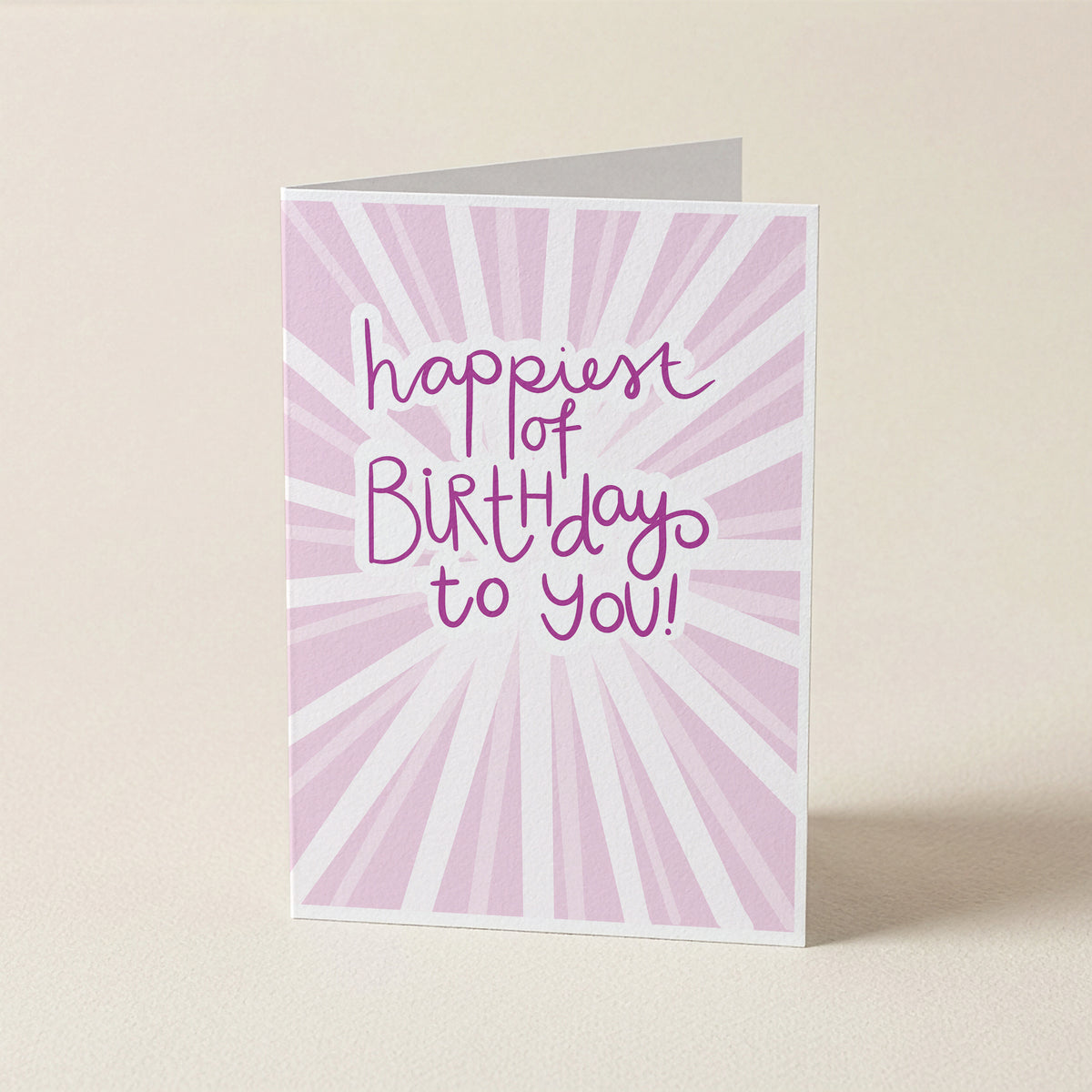 WS Happiest of Birthdays - CEL - Word Greeting Card