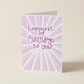 Happiest of Birthdays - CEL - Word Greeting Card