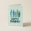 Candles Happy Birthday - CHK - Word Greeting Card