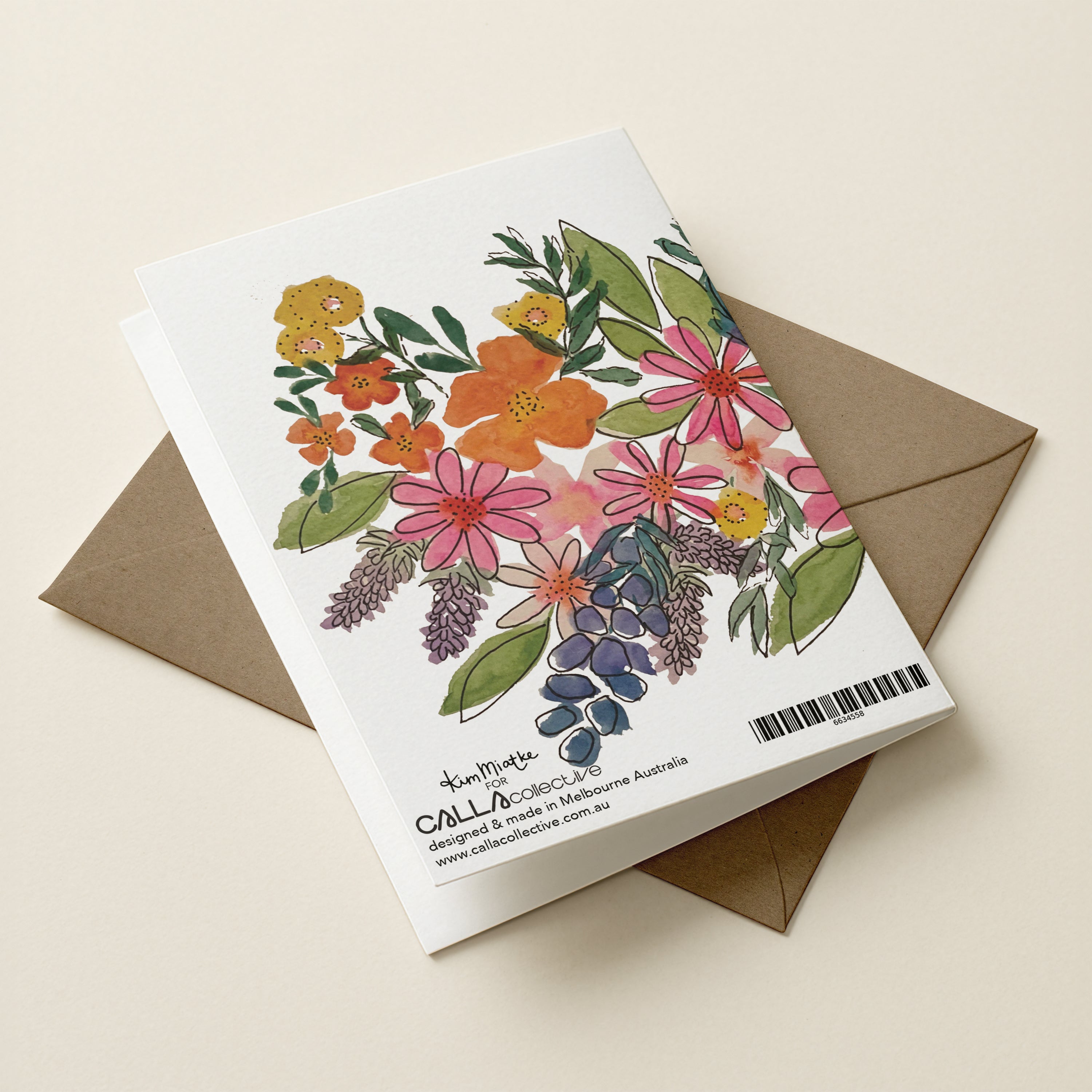 WS Birthday Floral Garland - ATS - Word Greeting Card