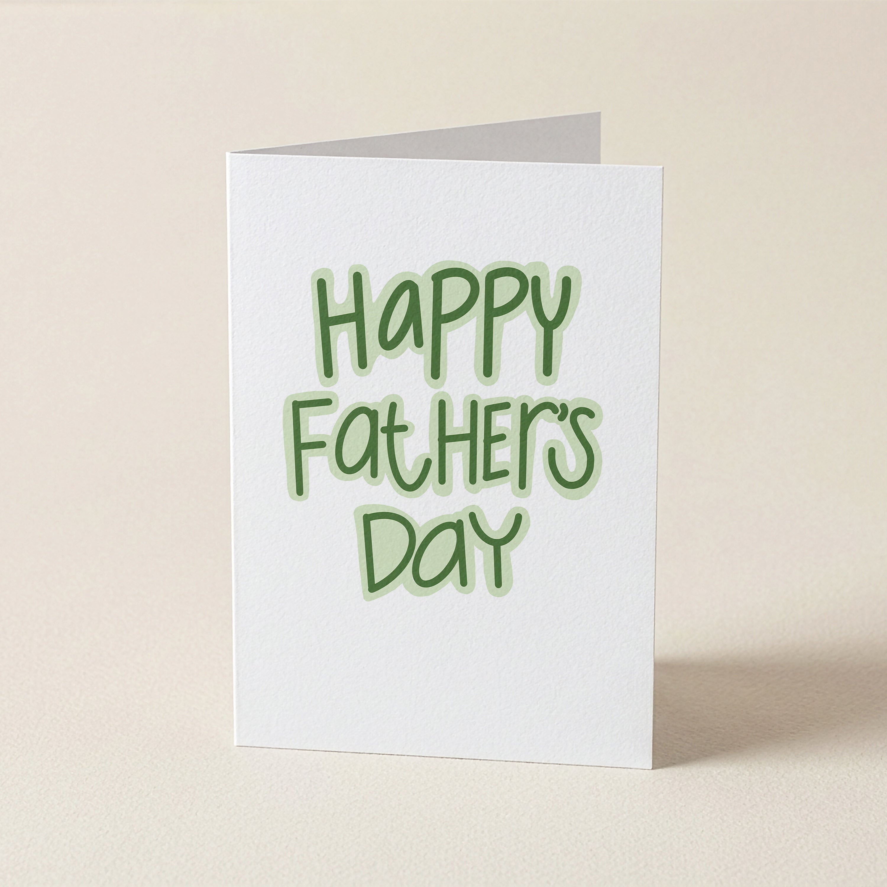 WS Happy Father's Day Green - FD - Father's Day Cards