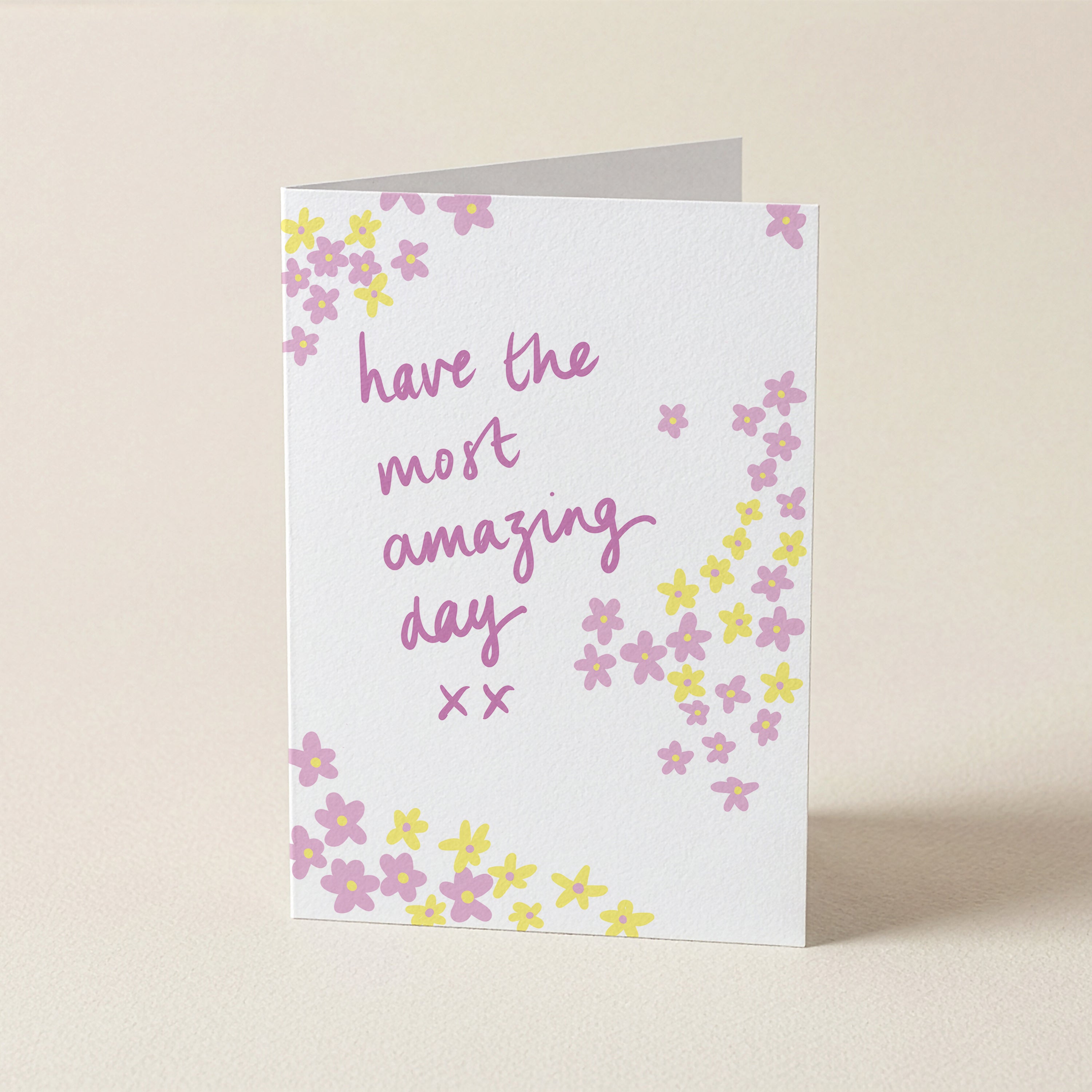 Have The Most Amazing Day - 70S - Word Greeting Card